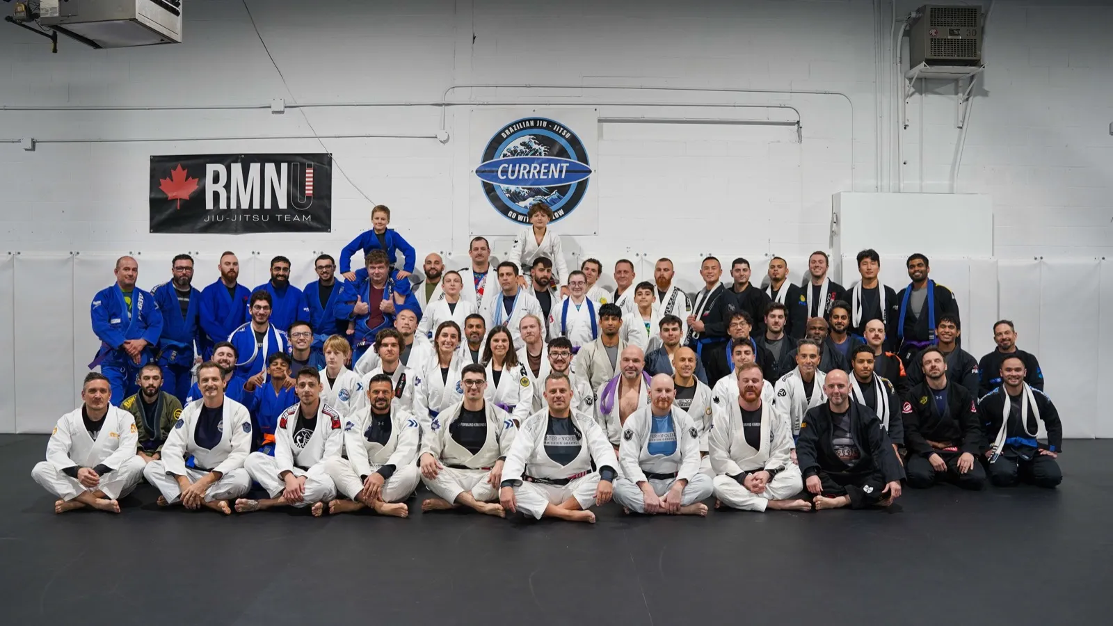 Family training at Current Jiu Jitsu